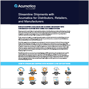 Why Modern Cloud ERP Applications and Connected Shipping is a Must for Today’s Distributors, Retailers, and Manufacturers