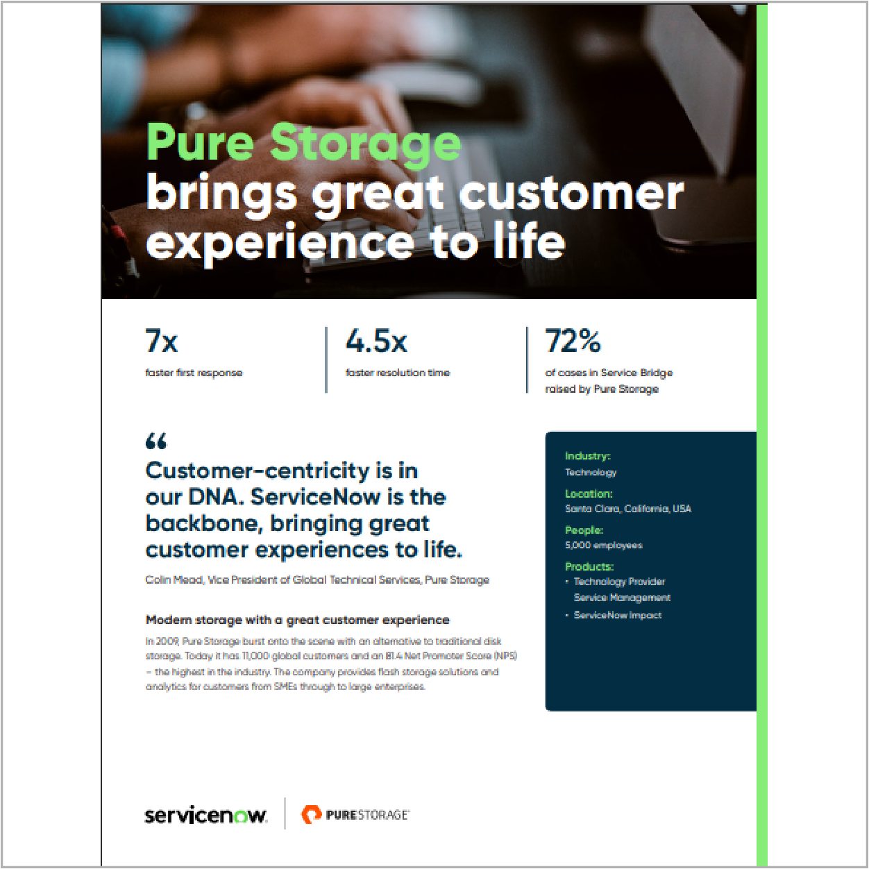 Pure Storage brings great customer experience to life