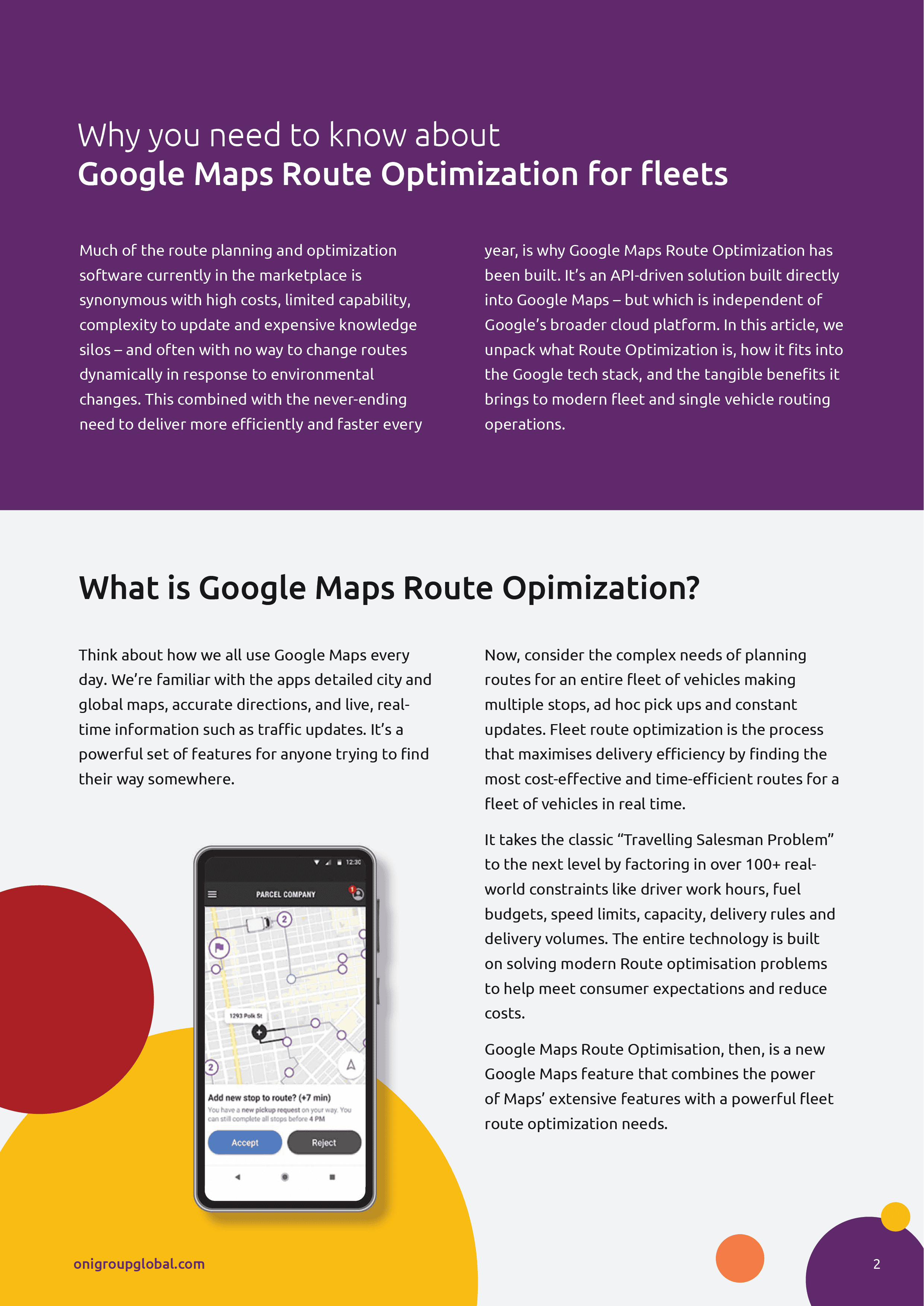Google Maps Route Optimization For Fleets