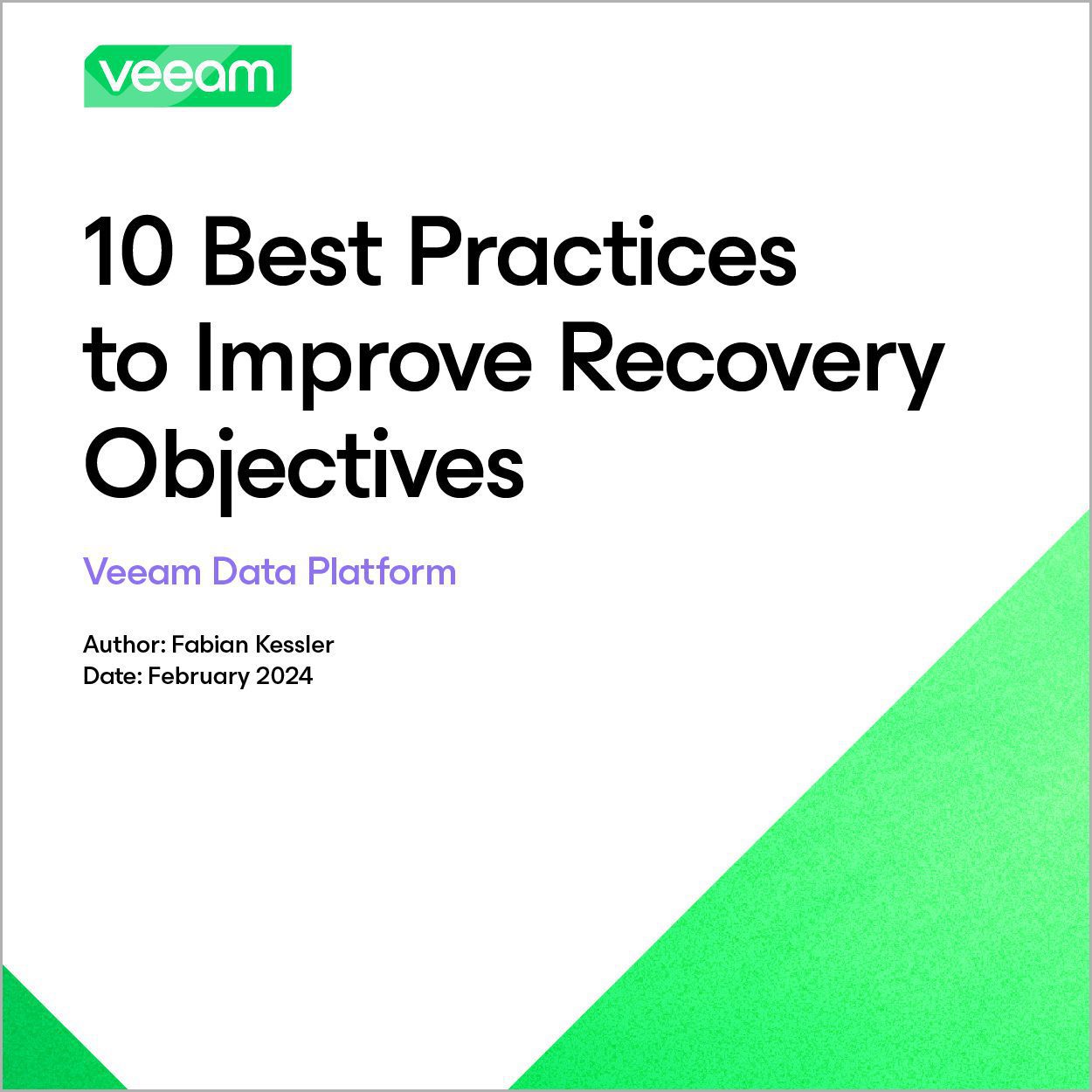 10 Recovery Objectives Best Practices