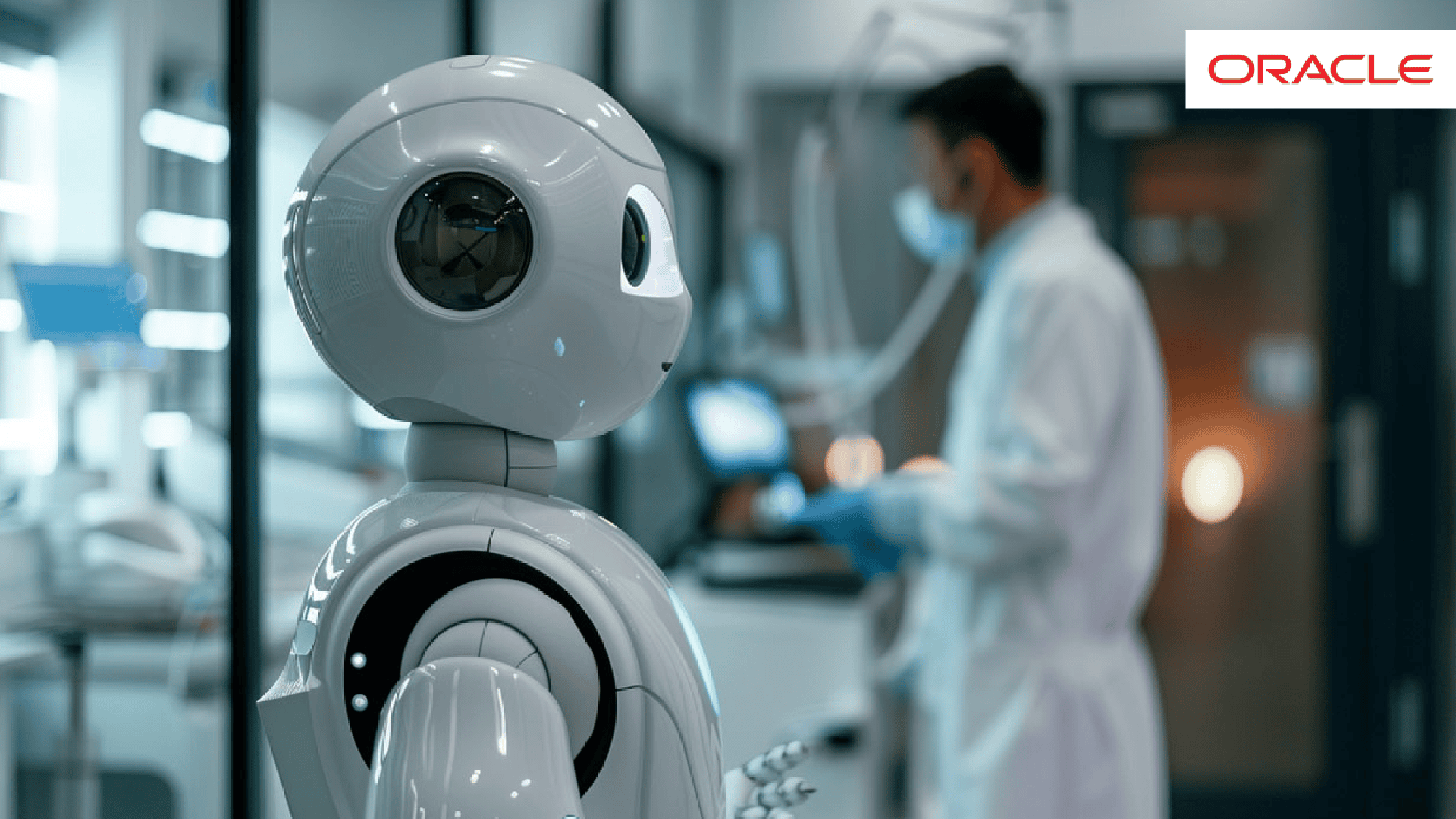Oracle Clinical AI Agent reducing doctor workload and improving patient care.