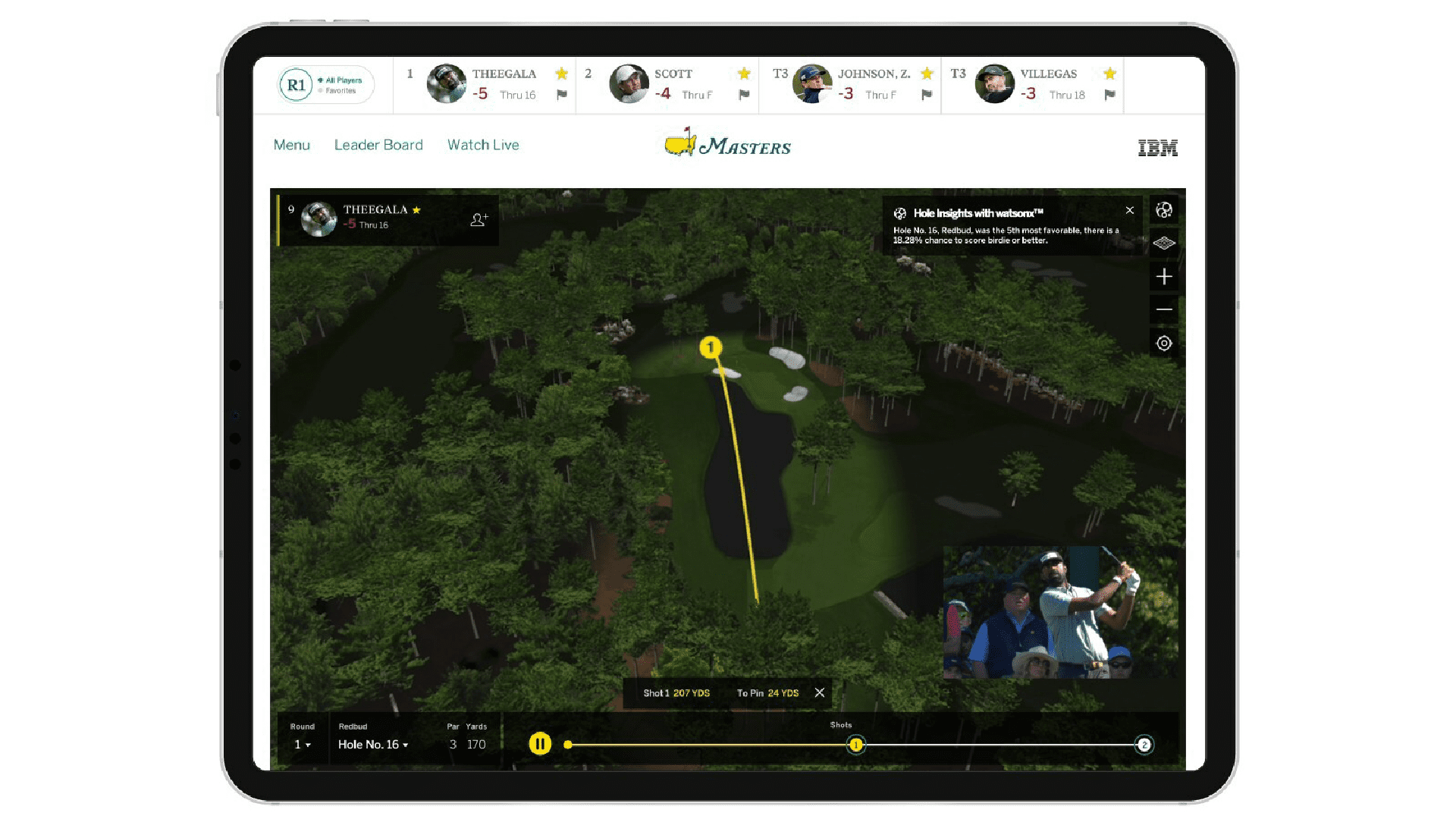 AI-Powered Masters App Upgrade Brings 3D Course Views and Shot Predictions