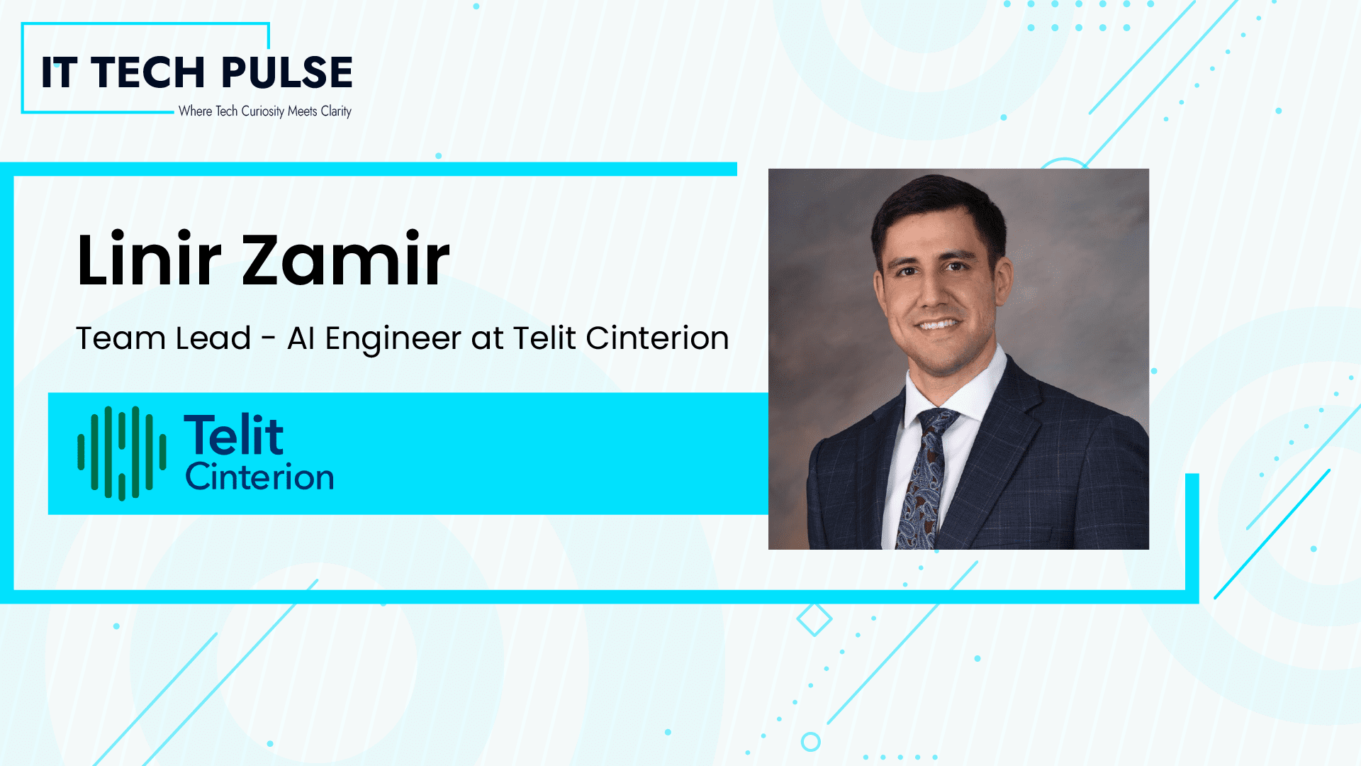 Linir Zamir, Team Lead - AI Engineer at Telit Cinterion