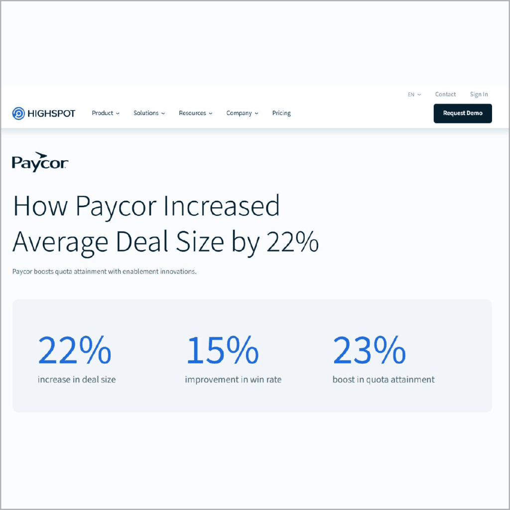 How Paycor Increased Average Deal Size by 22% Feature Image